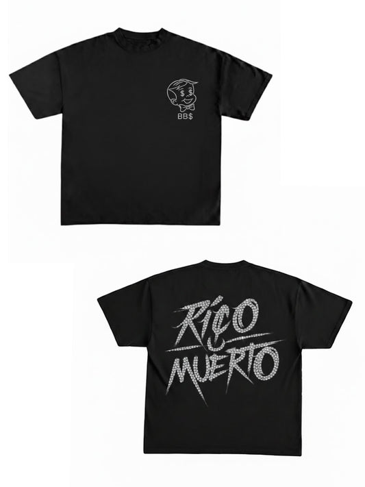Rico o muerto rhinestone